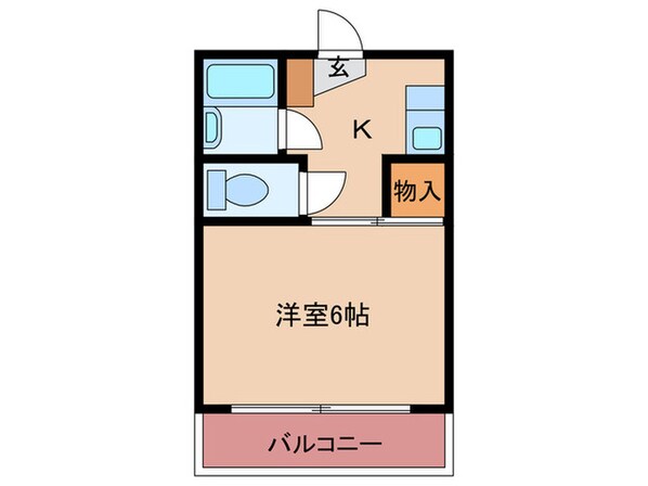 ボンアール西津の物件間取画像